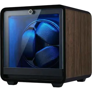 Watch Winder for 3/6 Automatic Watches, Automatic Watch Winder 4 Rotation Modes with LED Light, USB-C Adapter  Present for Men Quiet Mabuchi (<=5db)