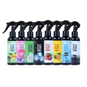 5.07 oz Car Perfume Spray - Multi - flavor DeodorantSuitable for Cars and Homes, Portable Handheld FragranceBottle,with Water -based Fragrance, 5 Options Available(Strawberry, Lemon, Mint, Eucalyptus Leaf, Ocean), StylishDesign