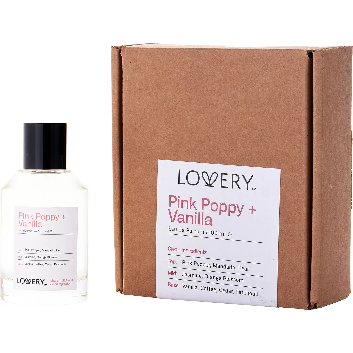 Lovery Pink Poppy + Vanilla By Lovery Eau De Parfum For Women Lovery Pink Poppy + Vanilla By Lovery Eau De Parfum For Women