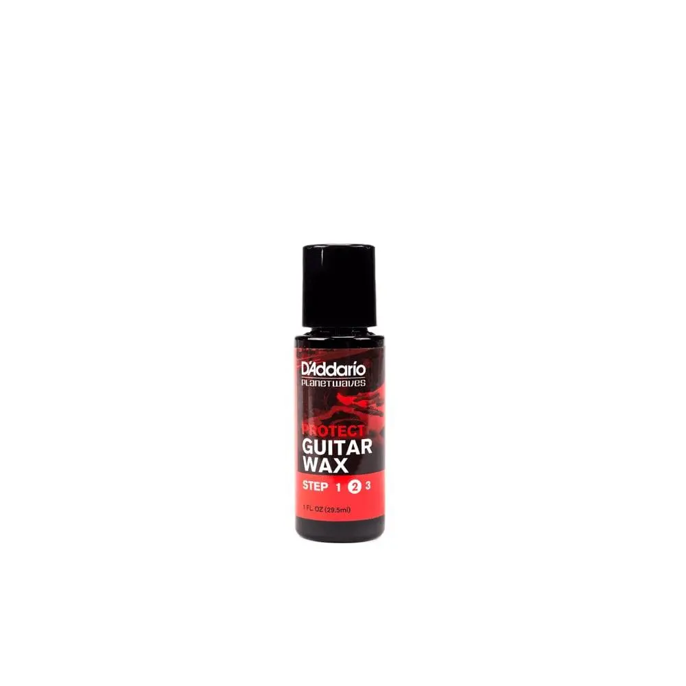 D'Addario Guitar Wax Protectant Sealer - Brazilian Carnauba Wax for Musical Instruments, Step 2 of 3-Part System, Radiance-Boosting Instrument Care Accessory