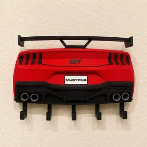 GT MUSTANG Wall-Mounted Key Hanger, Durable Home Entryway Organizer for Keys, Wallets & Small Accessories