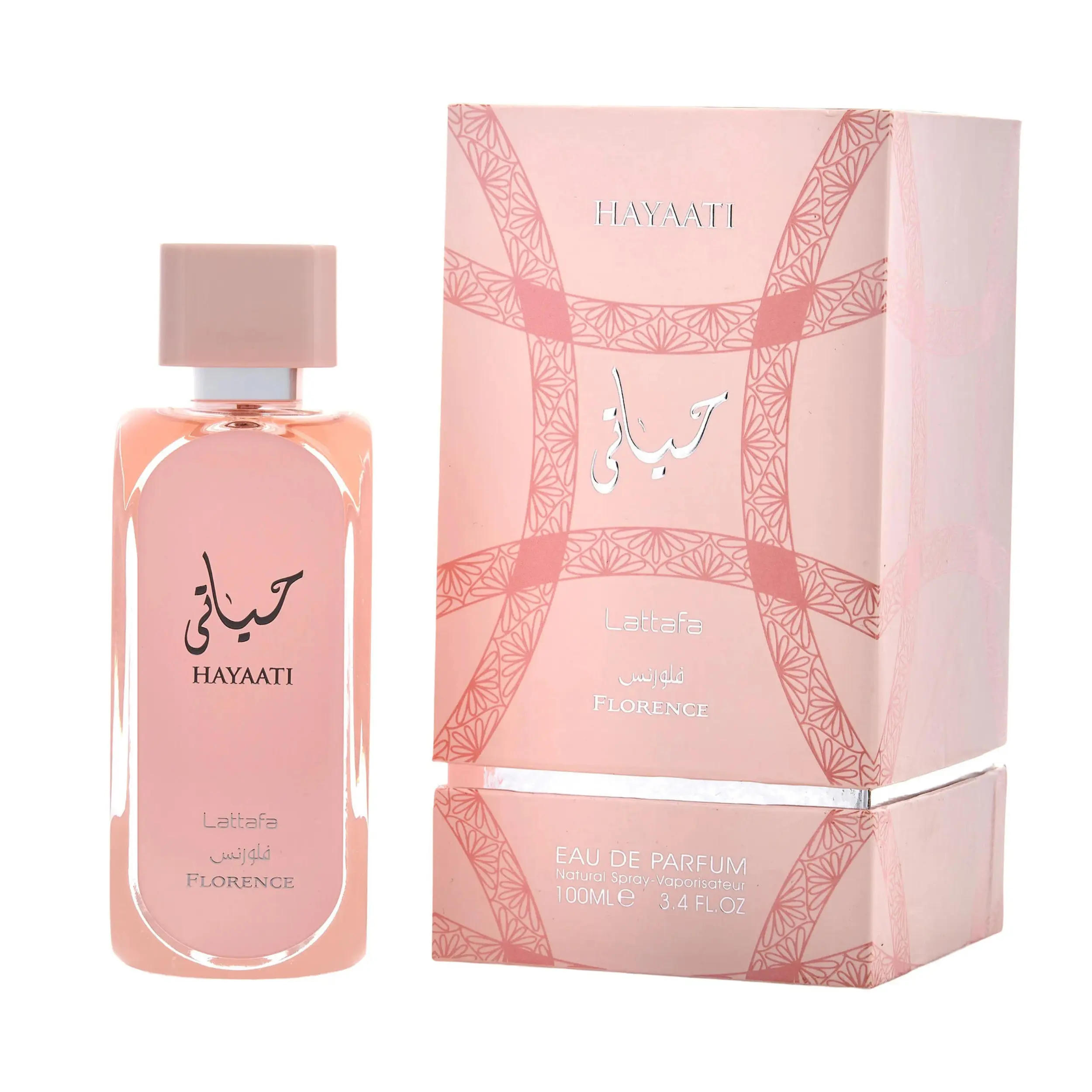 Lattafa Hayaati Florence EDP, Floral Oriental Scent with Grapefruit, Lychee & Amber Notes, Unisex Wear Fragrance Spray, 3.4 fl oz, Single Item