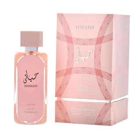 Lattafa Hayaati Florence EDP Women's Perfume (3.4 fl oz) - Elegant Arabian Perfume with Bold Fruity Top, Floral-Amber-Musky Oriental Scent, Lychee, Grapefruit, Amber, Cedar Notes, 36-Month Shelf Life, Long Lasting, Beauty & Personal Care Fragrance