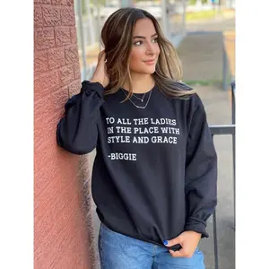 Women's Biggie Sweatshirt - Comfortable and Stylish - Fabric