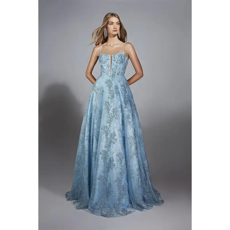 strapless open back dress Ladivine CDS418 main image 1