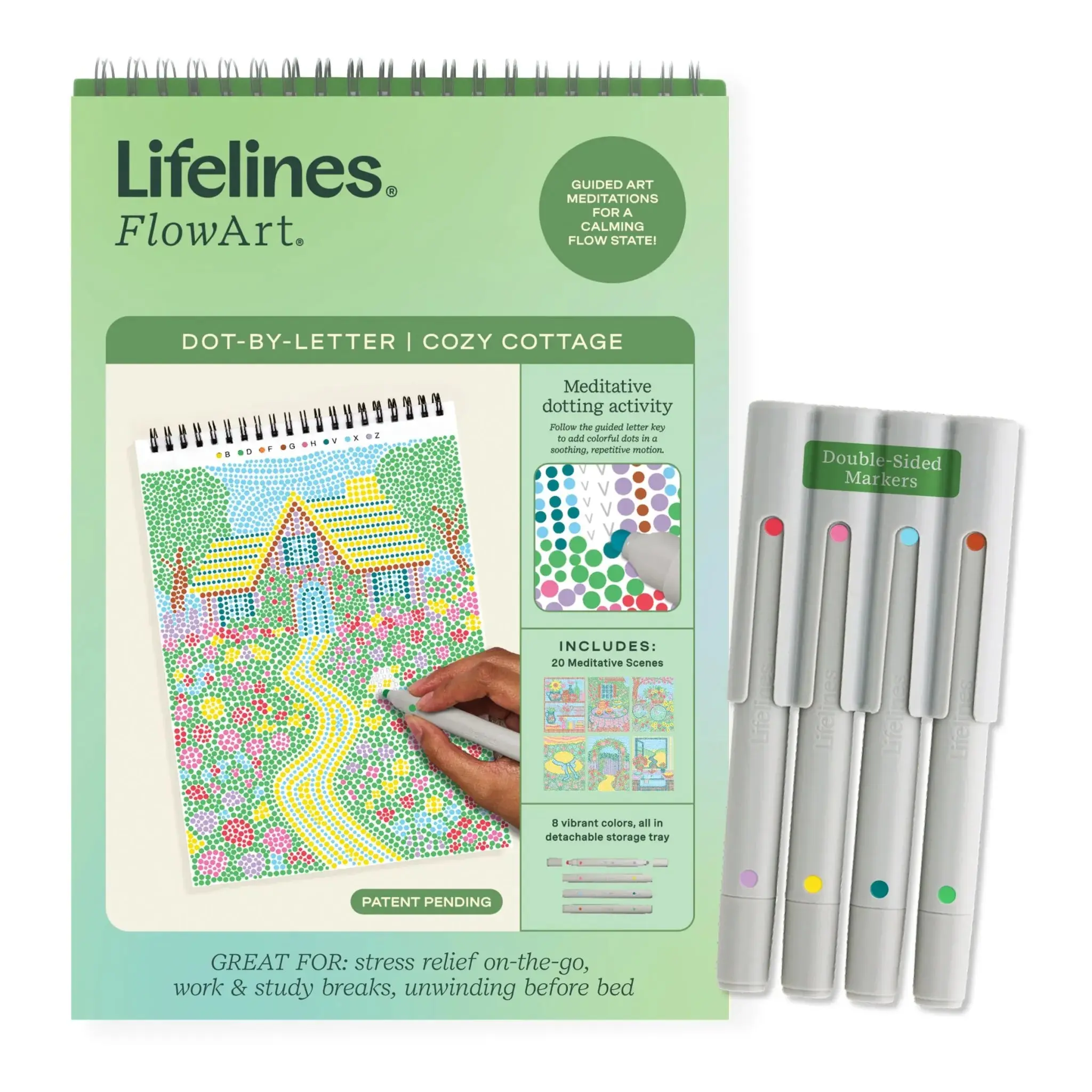 Lifelines | FlowArt | Dot-by-Letter | Cozy Cottage