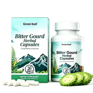 Green Bud 1 Bitter Melon Extract Capsules, Multi-Herb Complex with Cinnamon, Ginseng & White Mulberry Leaf for Daily Metabolic Support