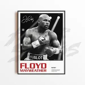 Floyd Mayweather Art Print, Boxing Art Print, Boxing Arts Wall Decor, Home Gym Decoration, Sports Gift, Boxing Fighter Poster