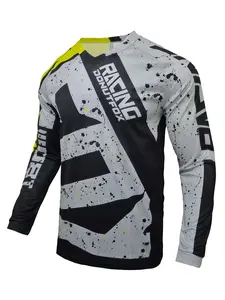 Donutfox Off-Road Motorcycle Racing Shirt, Bmx MTB Atv Downhill Tee, Men's Cycling Sportswear, Sports Tops, Quick-Dry Breathable, All-Season Use