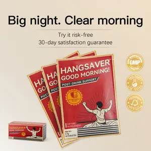 HangSaver Post-Drink Support Dietary Supplements for Liver Support Relief of Hangover Symptoms & Alcohol Metabolism