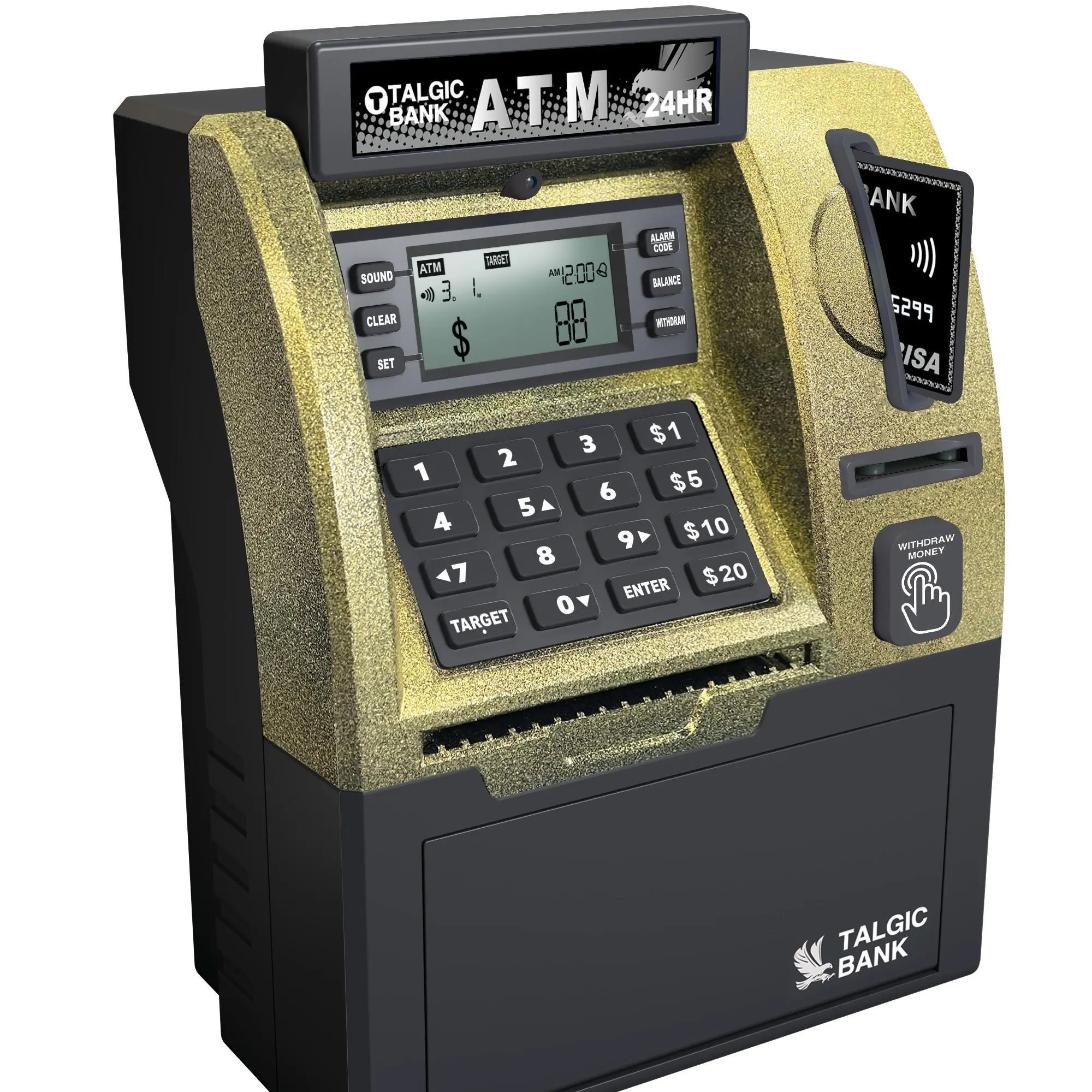 [New release]MagicMart Piggy bank Toy, a fun, interactive way to teach kids about money savings. With a realistic ATM keypad, password security, and the ability to save both coins and bills, it’s perfect for birthdays, holidays, TALGICKEV