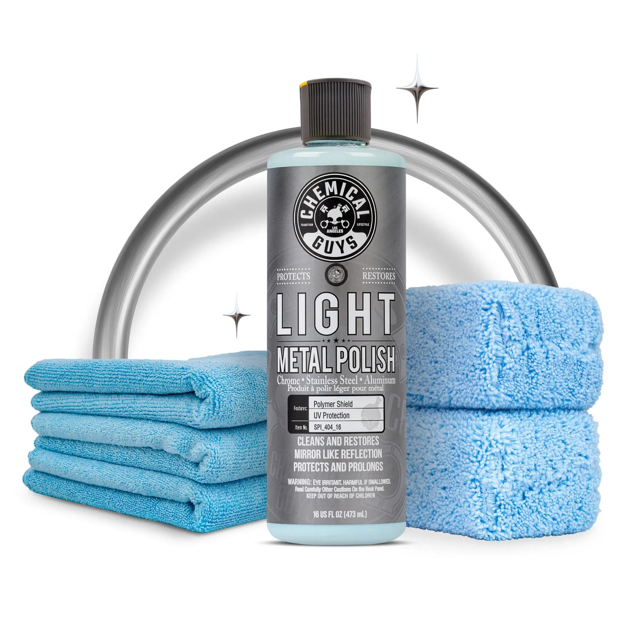 Light Metal Polish + Towels + Applicators