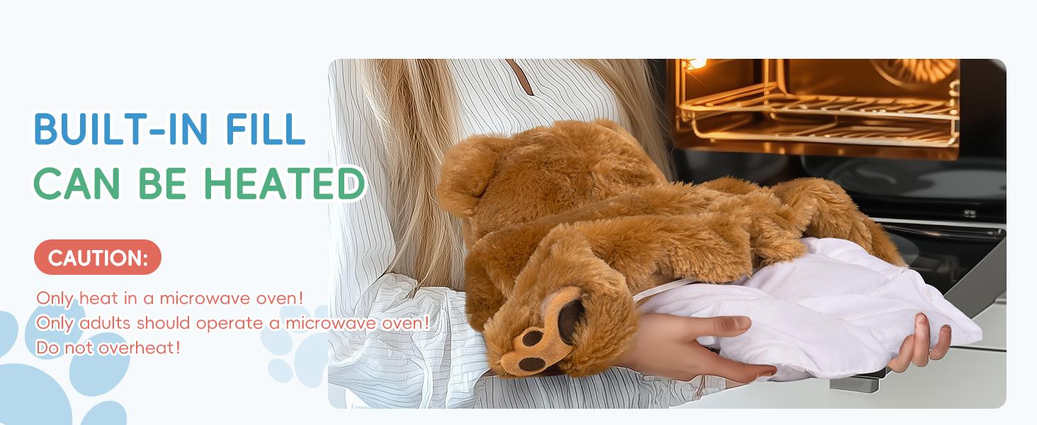 OUTREE Weighted Lap Pad 22.83 * 19.69 in,Weighted Stuffed Animals for Sensory Needs，4.5LBS Bear-Shaped Weighted Blanket Kids，Sensory Toys