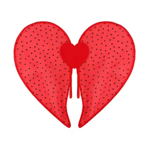 Valentine's Heart Shaped Butterfly Angel Wings Costume, Multi-Piece Elegant Fairy Role-Play for Girls, Ideal for Dress-Up Parties, Party Costume Accessory