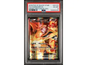 2016 Pokemon XY Black Star Promo Red and Blue Collection Charizard Ex #XY121 PSA 6