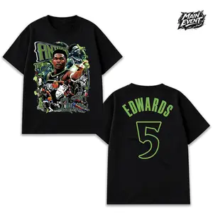 [Youth & Adult] Anthony Edwards Ant-Man 5 For Wolves Nation High-Quality 100% Cotton T-Shirt (Made In US), Timberwolves Fans Hooper Shirt, Game Day Outfits, Gift For Basketball Fans, Basketball Graphic Tee