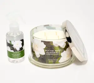 HomeWorx by Slatkin + Co. 18oz Candle & Room Spray Gardenia