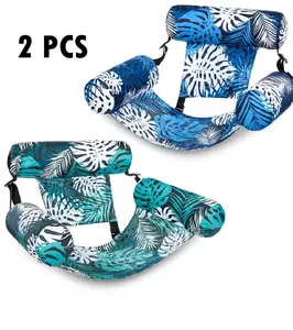 Inflatable Pool Floats Adult, 2 pcs Floating Lounge Chairs , Blow up Pool Noodles for Adult Heavy Duty, Floating Chair for Party Summer Water Beach Lake Fun Summervibes