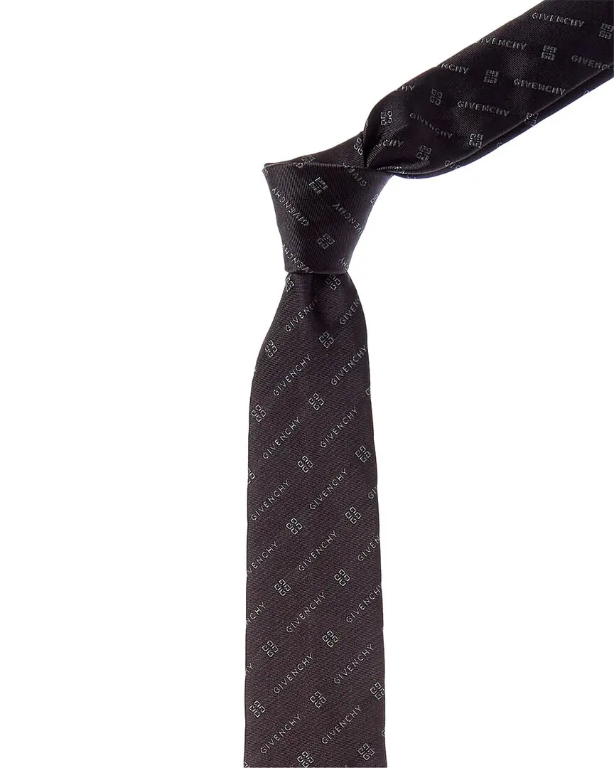 Givenchy Diagonal Logo Silk Tie