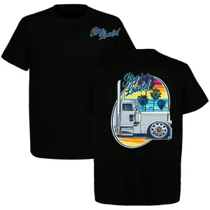 Stay Loaded Cool Breeze T-Shirt Semi Truck Tee Peterbilt Shirt Retro Truck Tee Big Rig Tee Heavy Truck Apparel Menswear Top Good Graphic Tee Gift Vintage Streetwear Unisex Summer Gift Son Adult T-Shirt Western Graphic T-Shirt