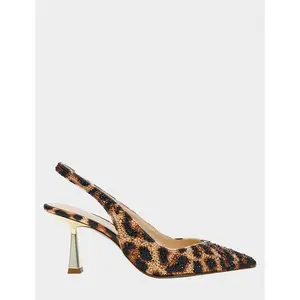 Betsey Johnson CLARK HEELS NUDE LEOPARD