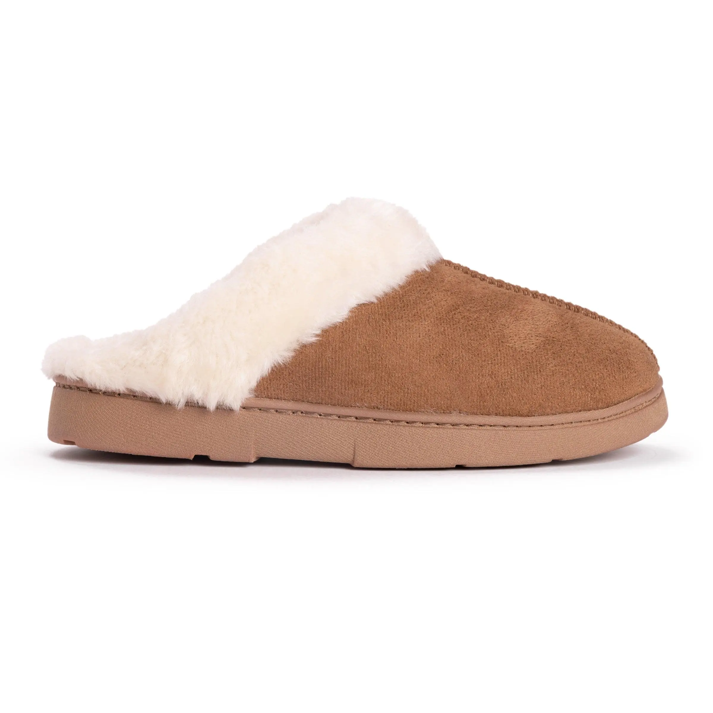 Muk Luks Women's Polysuede Casual Clog Slippers - Foam Cushioned, Fur-Lined Cold-Wear Shoe, Indoor-Outdoor Slide Footwear, Clog Women's Clogs, Comfortable Women's Clogs