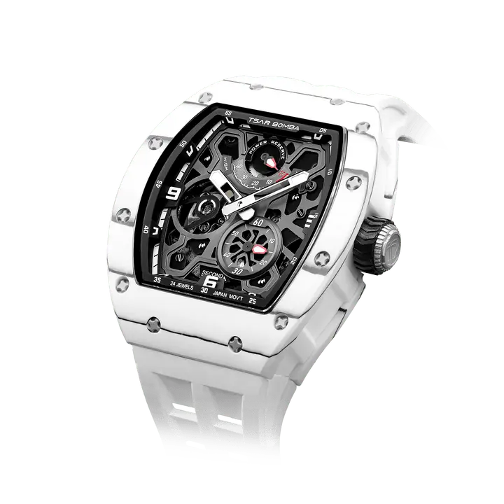 TSAR BOMBA Men's Elemental Automatic Watch TB8212 - Automatic Mechanical, Classy, Fashion, Modern Style Wristwatch, Automatic Mechanical Wrist Watches, Classy Wrist Watches