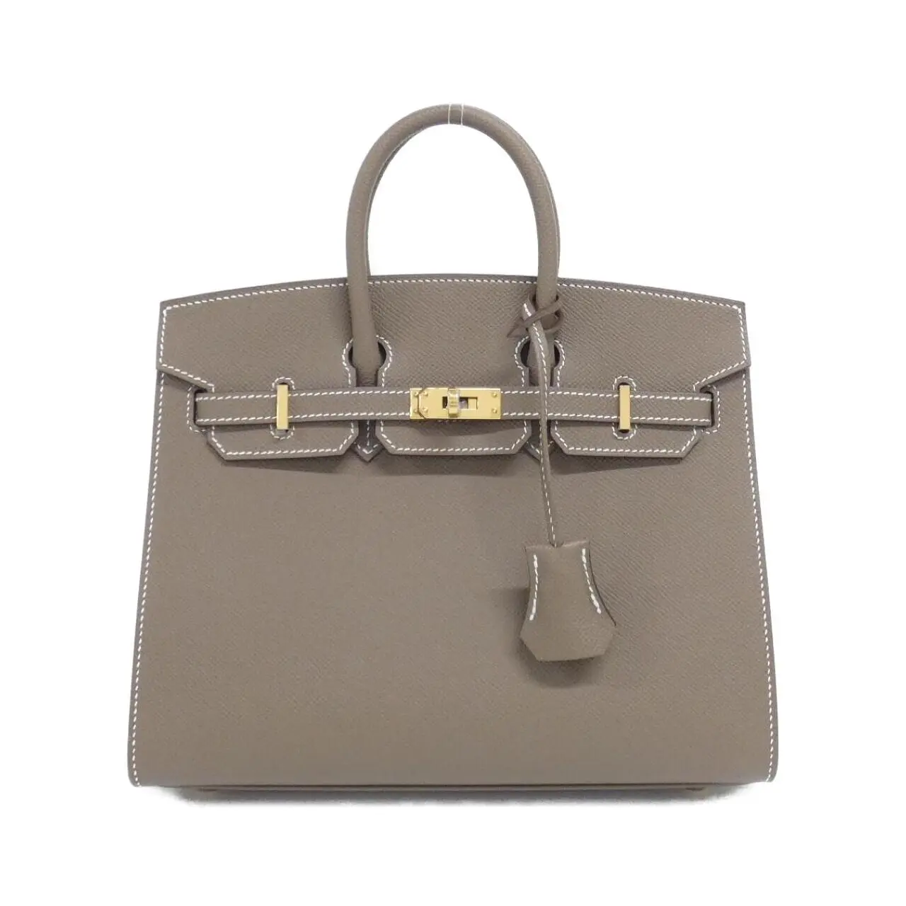 Pre-owned HERMÈS Calfskin Shoulder Bags Hermes Birkin25 Sellier Epsom