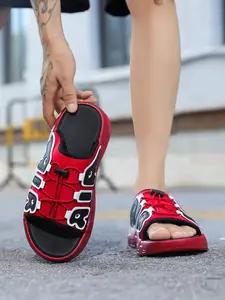 Summer Men's Slippers Slide Suitable for Daily Wear Thick Sole Cool Slipper Casual Air Cushion Indoor Bathroom Slippers