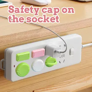 40 Counts Outlet Covers Baby Proofing, Anti-Shock Socket Covers - 360° Rotating Safety Caps (Random Colors) for Toddler Proofing