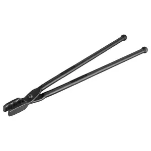VEVOR Blacksmith Tongs, 18' Wolf Jaw Tongs, Carbon Steel Forge Tongs with A3 Steel Rivets, for Horseshoes, Curved Shapes, Block Forgings, for Beginner and Seasoned Blacksmiths and Bladesmiths