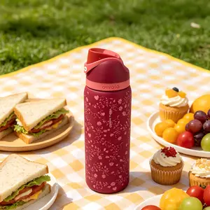 Owala FreeSip 32 oz Large-Capacity Portable Insulated Drinkware Flask - Vacuum Design, Camping, Travel Use, Office/Gym Mug, Road Trip/Birthday Surprise Tumbler, Flasks