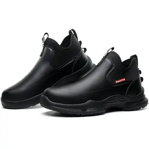 Men's Solid Color Non-slip Chef Shoes, working shoes Chef shoes,CasualComfortable Breathable Waterproof KitchenShoes, Fashionable Shoes for Daily Wear, Boy working shoes