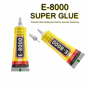 E8000 Strong Adhesive Gel, High Strength Glue, Jewelry Making Supplies, Precision Application for Metal, Plastic, Leather, Clothing Repair