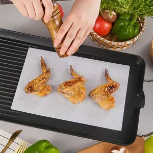 Square Baking Paper Food Grade Thickened Butcher Paper, Cake & Meat Pad Paper Silicone Oil Paper, Durable Non-Stick Bake Sheet Liner