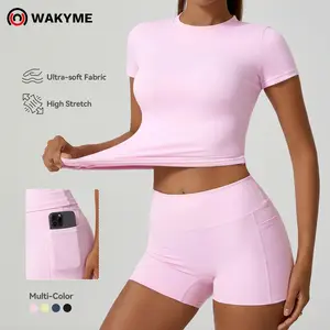 Women’s Yoga Set 2 Piece Quick Dry Slim Fit Workout Outfit Gym Fitness Activewear