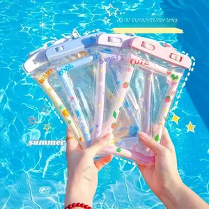 Universal Phone Pouch with Lanyard Fully Submersible for Water Sports Outdoor Activities Swimming Beach Cruise Travel and Boating