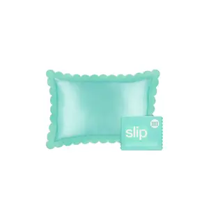 slip Queen Pillowcase in Turquoise