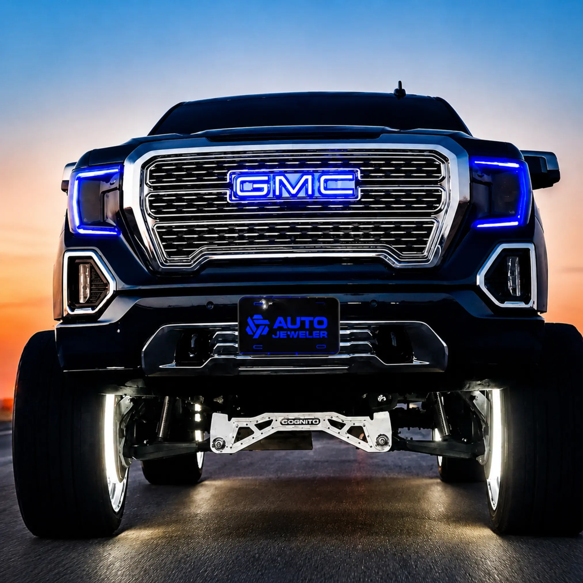 RGBW GMC LED Illuminated Grille Logo For GMC Sierra (2007-2018)