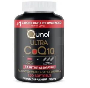 Qunol Ultra CoQ10 100mg Softgels - 3X Better Absorption Coenzyme Q10 Supplements for Vascular Heart Health & Energy Production - 5 Month Supply - 150 Count