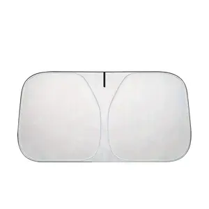 Car Windshield Sun Shade - Foldable Front Window UV Block Heat Shield, Reflective Sun Visor Protector for Car, SUV, Truck, Easy Storage Universal Auto Interior Cooling Accessory