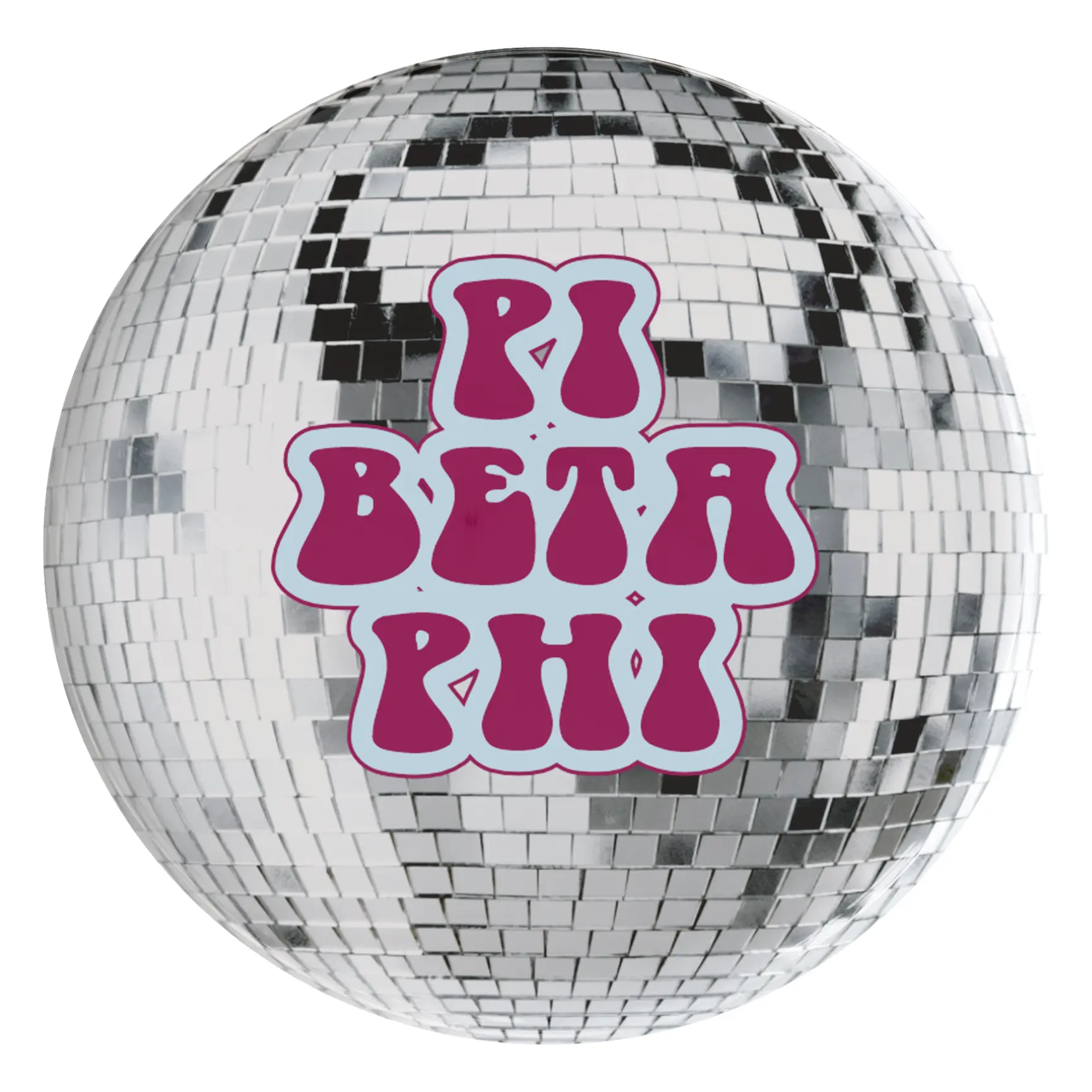 Pi Beta Phi Disco Sorority Button