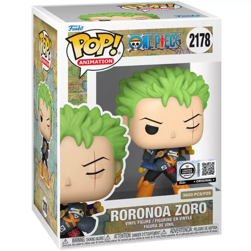 One Piece Roronoa Zoro Funko Pop! Vinyl Figure #2178 LE 3500 - Hot Topic Excluisve