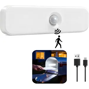 Rechargeable Motion Sensor Mailbox LED Light, Wireless Magnetic Installation Interior LED Light with Motion Sensor for Mailboxs Lighting,Enhances Nighttime Visibility for Mailbox Post,Dark Countryside