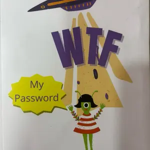 “WTF Password Log Book – Funny Alien Password Organizer Journal”