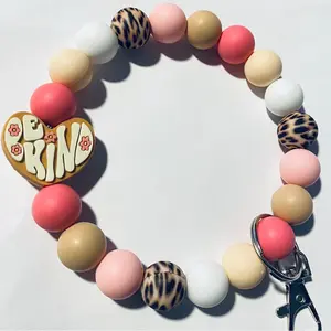 Be Kind-Leopard Wristlet keychain