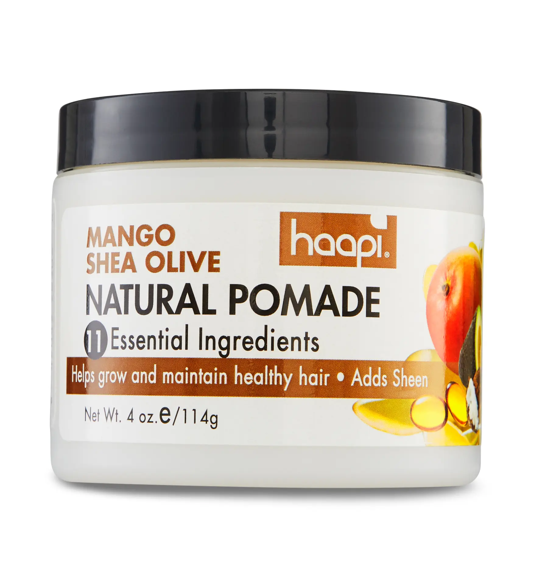 Haapi Natural Pomade and Body Balm Plant-based Hair Nutrition Helps Grow and Maintain Healthy Hair and Scalp Deep Treatment for Dry Skin Cuticles Calluses No Added Fragrance