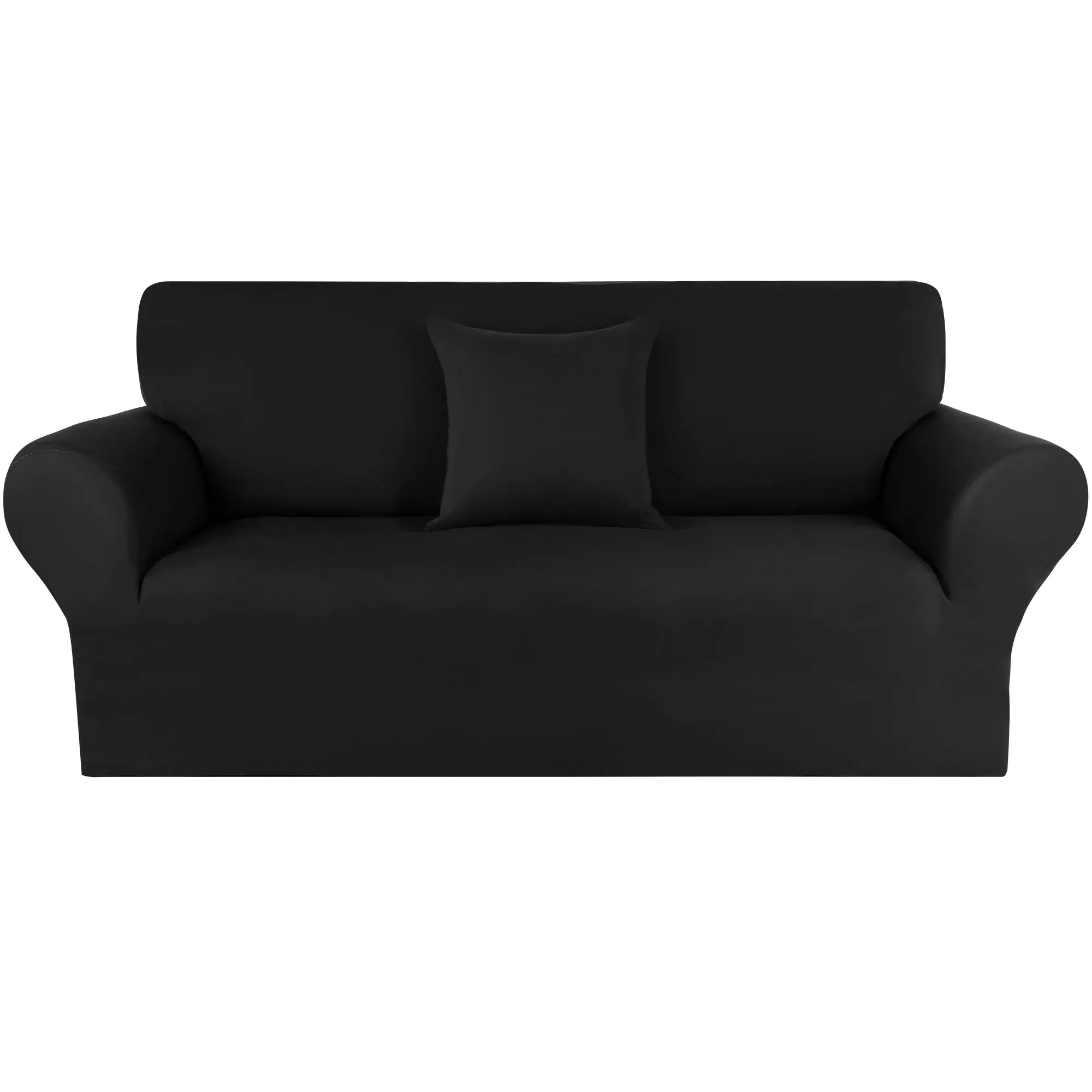 PiccoCasa Stretch Sofa Slipcover, 1-Piece Spandex Soft Couch Sofa Cover for 3 Cushion Couch with 1 Throw Pillow Cover, 190 GSM Washable Furniture Covers for Dogs
