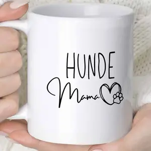 1 Creative Hound Paw Mark Mug, Coffee Mug Juice Mug 11oz 360ml, Fun Gift