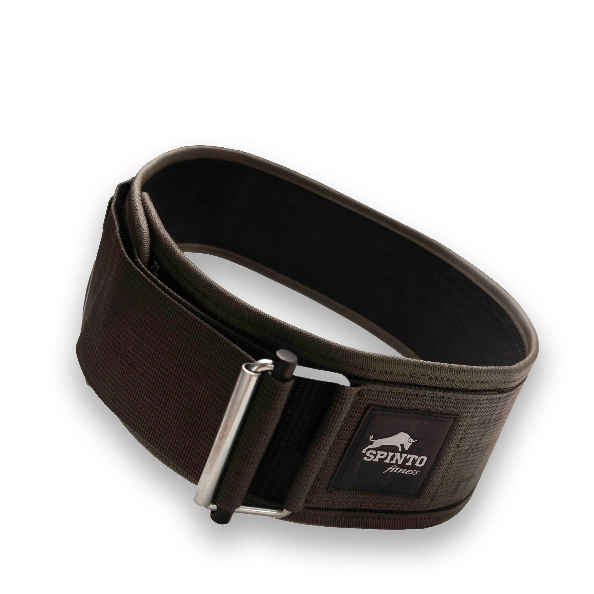 SPINTO FITNESS Self-Locking Nylon Powerlifting Belt - 4 in Thick, Durable Nylon Build, Steel Buckle, Quick Adjustments/Release, Unisex Gym Accessory, Core Stability, Versatile Sizing, Lower Back Support for Safer Lifts